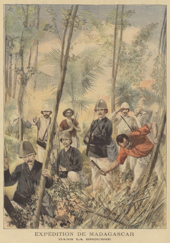 A expedição francesa a Madagascar de after Oswaldo Tofani