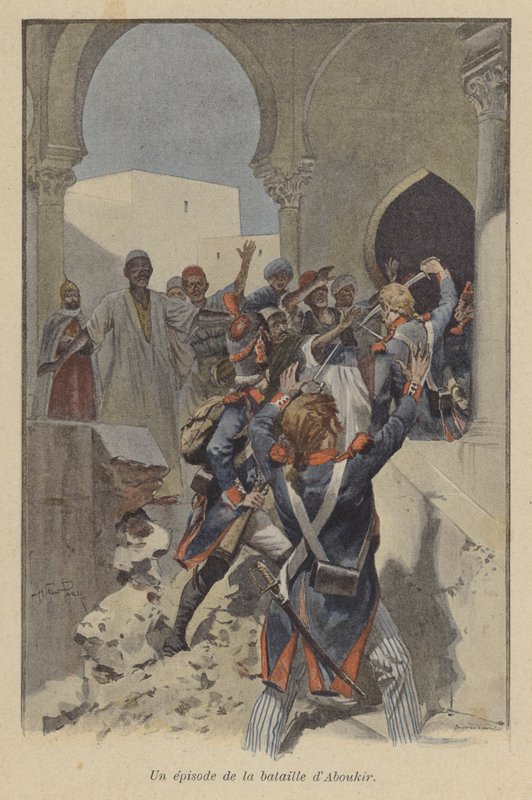Um episódio durante a batalha de Abukir, Egito, 1799 de after Paris
