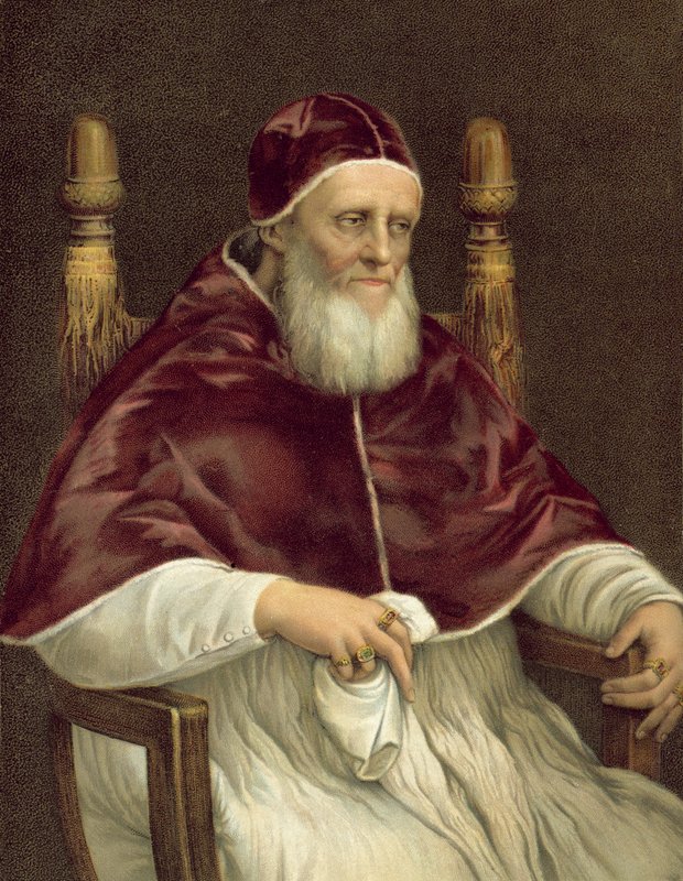 Retrato do Papa Júlio II, Galeria Pitti, Florença de after Raphael