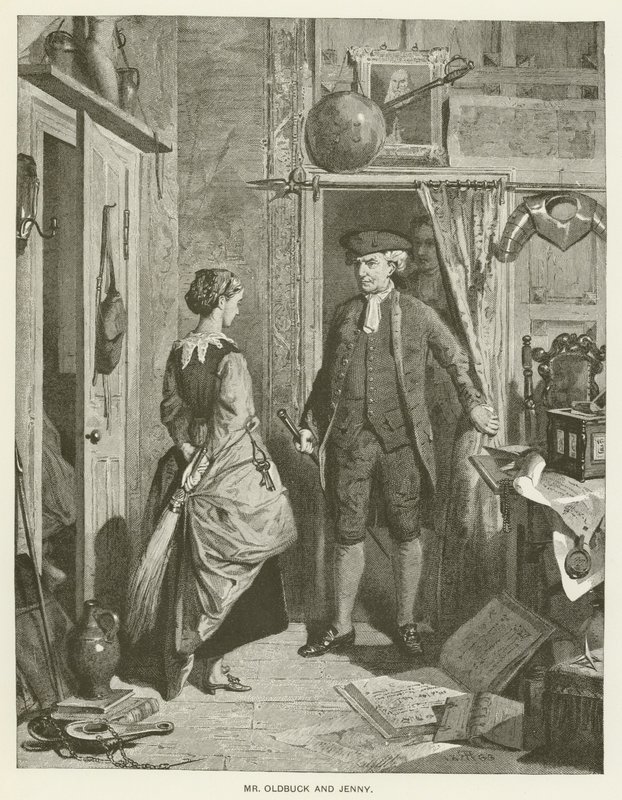 Sr. Oldbuck e Jenny de after Robert Herdman