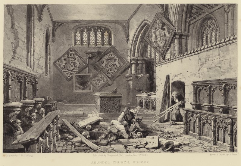 Igreja de Arundel, Sussex de Samuel (after) Prout