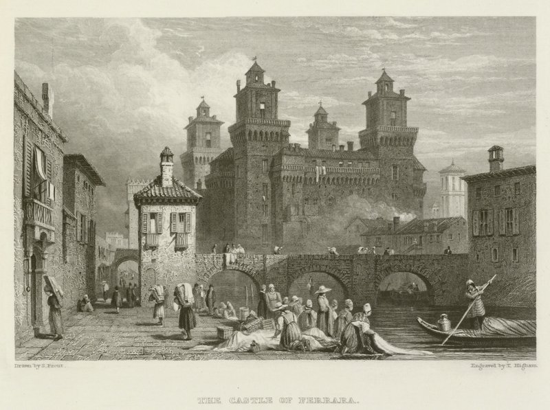 O castelo de ferrara de Samuel (after) Prout