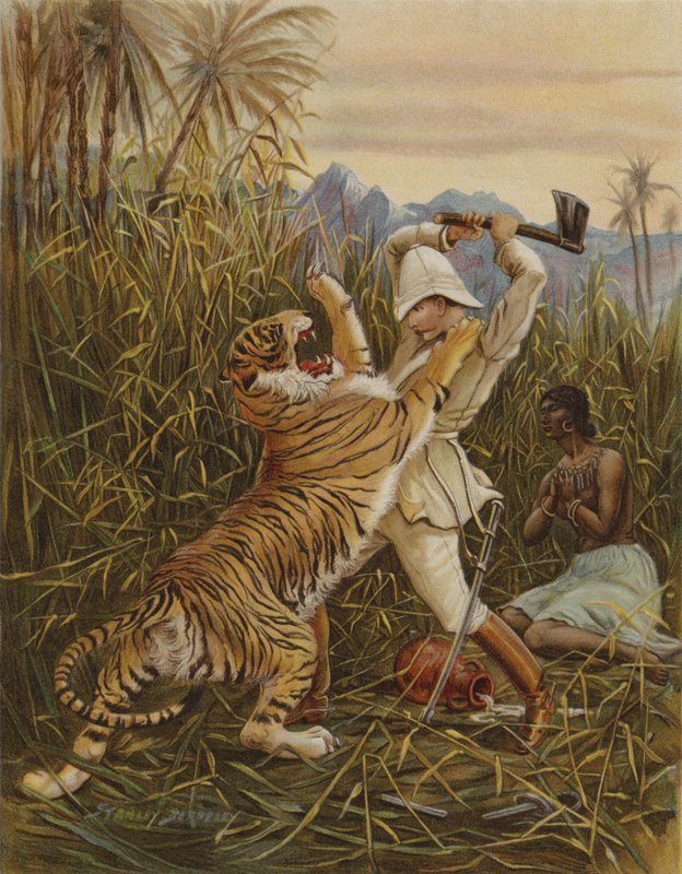 Um resgate oportuno (chromolitho) de after Stanley Berkeley