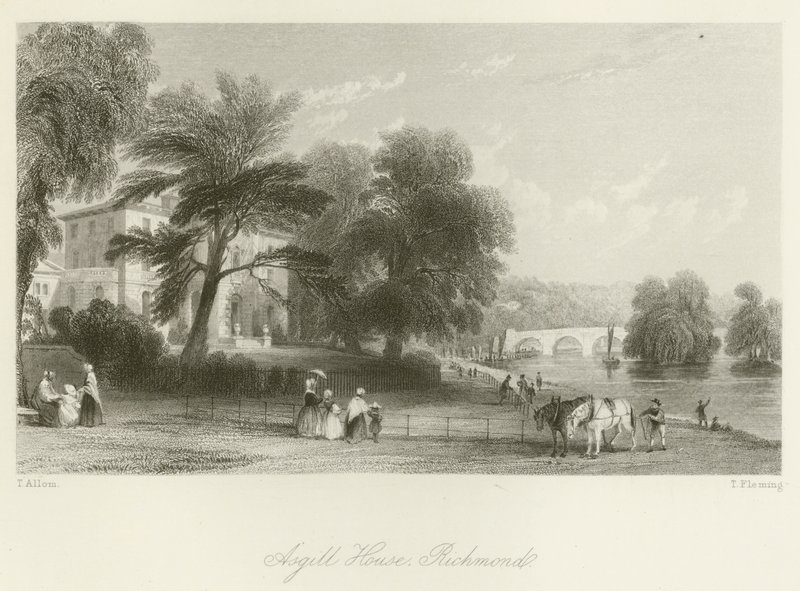 Asgill House, Richmond de after Thomas Allom
