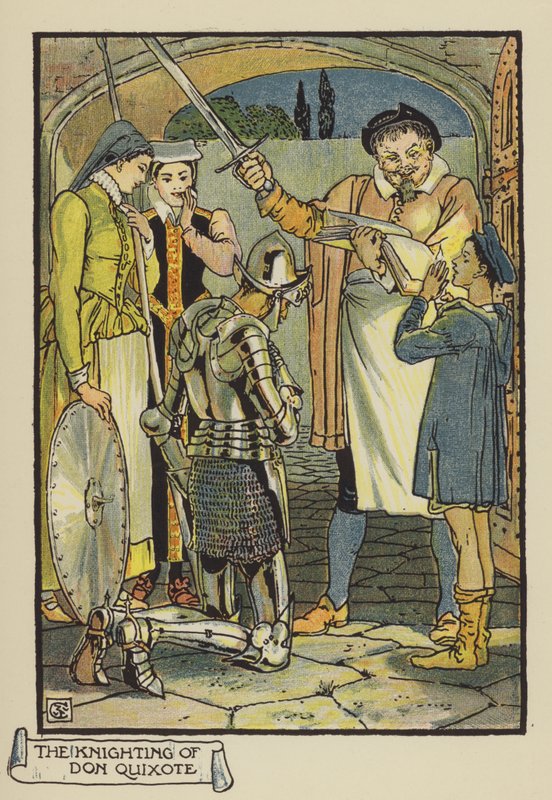 O cavaleiro de Dom Quixote de after Walter Crane