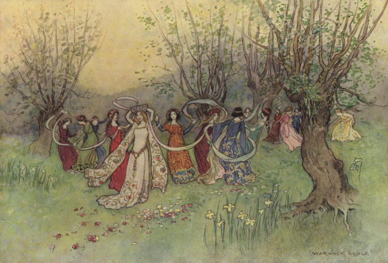 Geoffrey Chaucer, o livro da duquesa de after Warwick Goble
