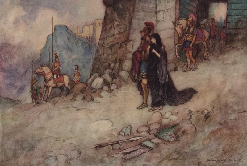Geoffrey Chaucer, Troilus e Criseyde de after Warwick Goble