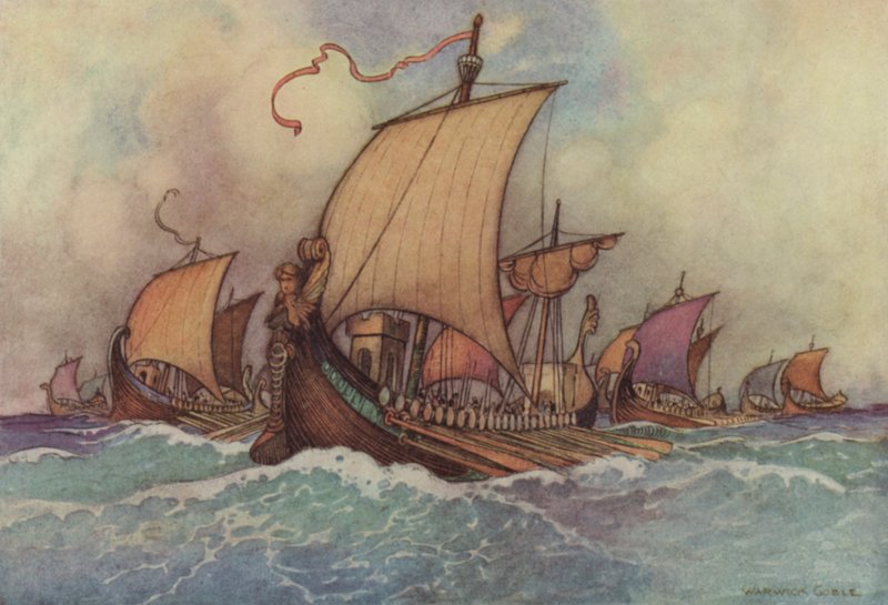 Geoffrey Chaucer, Troilus e Criseyde de after Warwick Goble