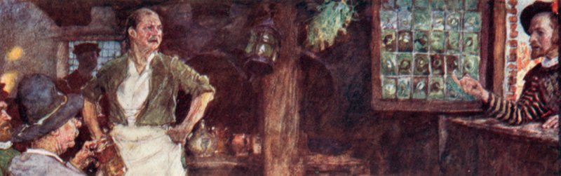 Shakespeare liga para The Mermaid Tavern para ver se Ben Jonson está lá de after William Hatherell