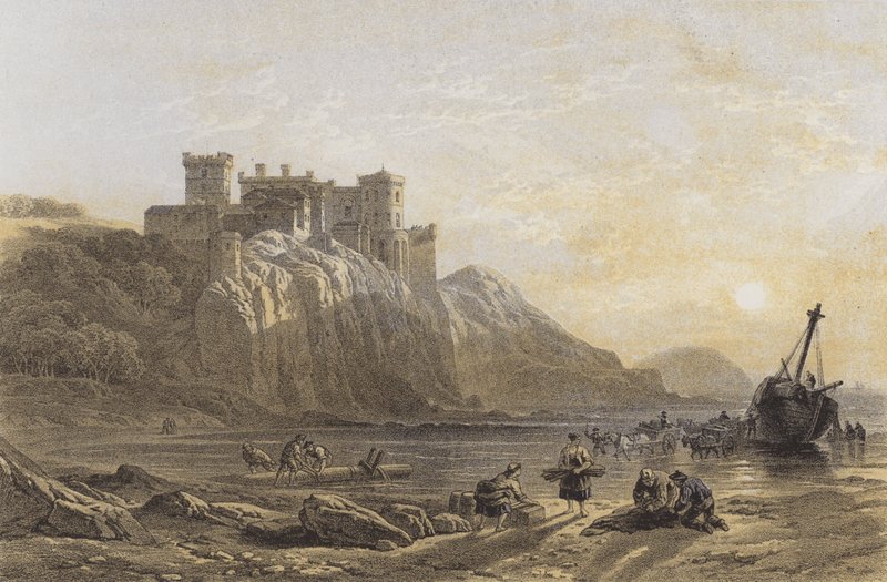 Castelo de Culzean (chromolitho) de after William Leighton Leitch