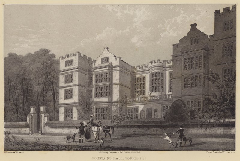 Salão das fontes, Yorkshire de after William Richardson