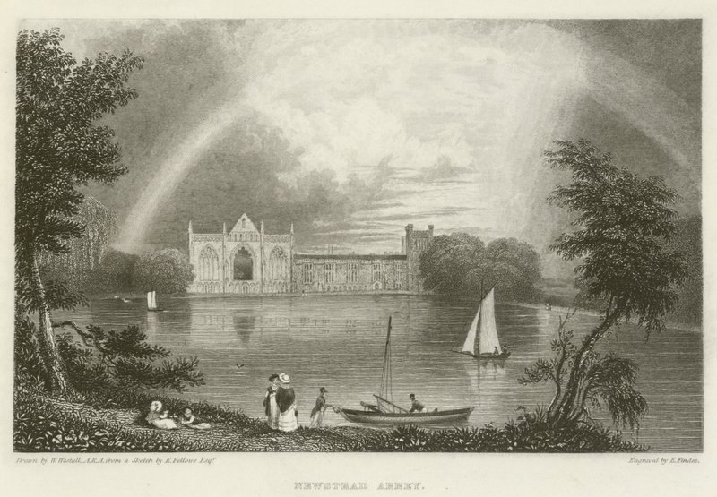 Abadia de Newstead de William after Westall