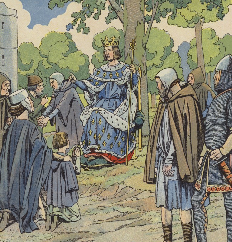 O Rei Luís IX de França a fazer justiça de pseudonym for Onfray de Breville Jacques Job