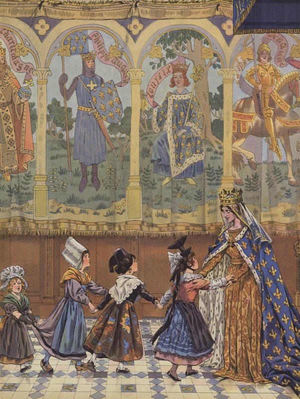 As províncias francesas ligadas ao reino da França durante o reinado de Luís XI (cor litho) de pseudonym for Onfray de Breville Jacques Job
