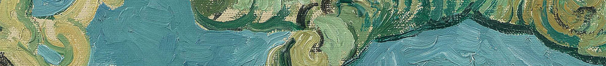 Amendoeira em flor (Vincent van Gogh), Detail: Blühender Hauptast unten