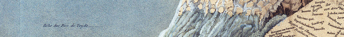 Geografia das plantas nos países tropicais, um estudo dos Andes, desenhada por Schoenberger e Turpin, impressa por Langlois, Paris (Baron Friedrich Alexander von Humboldt), Detail: Gletscher und Schneegrenze