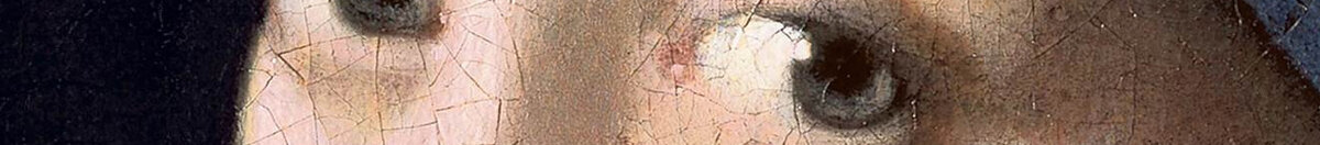 Rapariga com Brinco de Pérola (Jan Vermeer van Delft), Detail: Blick über die Schulter