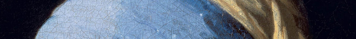 Rapariga com Brinco de Pérola (Jan Vermeer van Delft), Detail: Blauer Turban