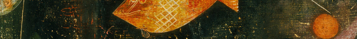 Magia dos peixes (Paul Klee), Detail: Goldener und blauer Fisch