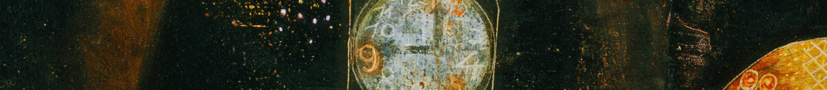 Magia dos peixes (Paul Klee), Detail: Uhr im Turm