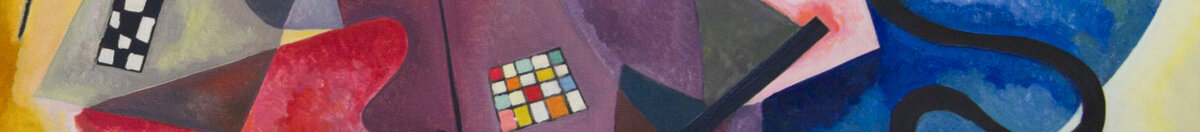 Amarelo-Vermelho-Azul (Wassily Kandinsky), Detail: Rot-violette Formenballung