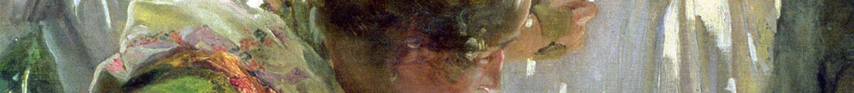 A consertar a vela, 1896 (Joaquín Sorolla), Detail: Nähende Frauen im Sonnenlicht