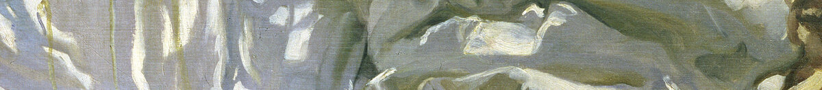 A consertar a vela, 1896 (Joaquín Sorolla), Detail: Weißes Segeltuch