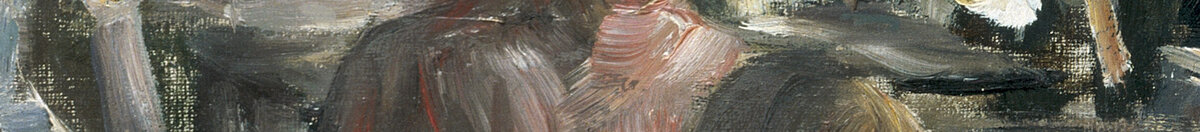 O terraço do restaurante Jacob em Nienstedten, no Elba (Max Liebermann), Detail: Frauen am gedeckten Tisch