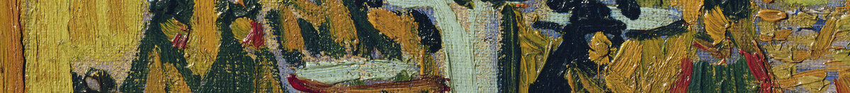 Esplanada de café, Place du Forum, Arles, 1888 (Vincent van Gogh), Detail: Kellner und Gäste auf der Terrasse