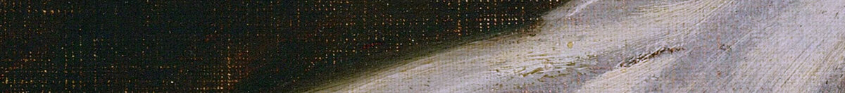 A Origem do Mundo (Gustave Courbet), Detail: Weißes Tuch im Dunkel