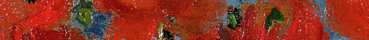 Natureza-morta: jarra com centáureas e papoilas, 1887 (Vincent van Gogh), Detail: Rote Mohnblüten oben