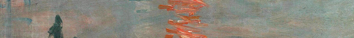 Impressão, nascer do sol, 1872 (Claude Monet), Detail: Sonnenspiegelung im Wasser