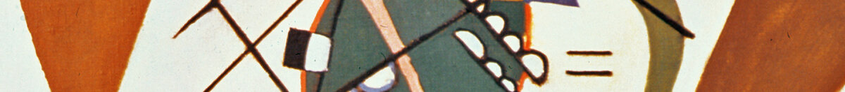 Linhas que se cruzam, 1923 (Wassily Kandinsky), Detail: Braunes Dreieck mit Formcollage