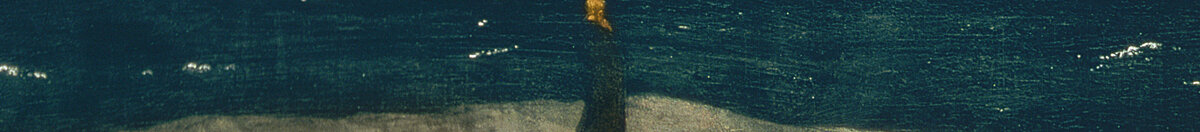 O monge à beira-mar (Caspar David Friedrich), Detail: Mönch am Dünenrand