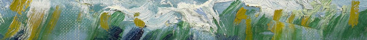 Paisagem marítima perto de Les Saintes-Maries-de-la-Mer (Vincent van Gogh), Detail: Grüner Wellenkamm