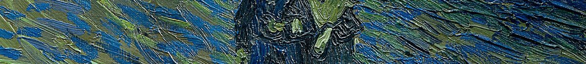 Noite estrelada sobre o Ródano (Vincent van Gogh), Detail: Liebespaar am Ufer