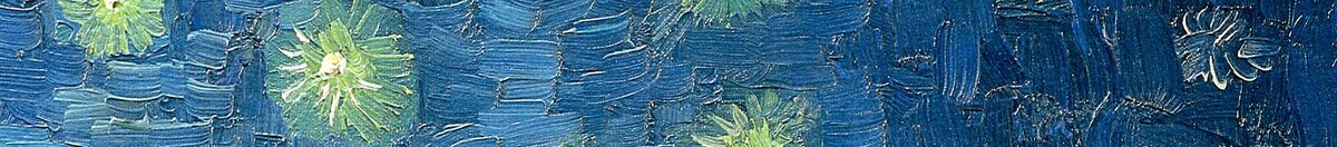 Noite estrelada sobre o Ródano (Vincent van Gogh), Detail: Sternenhimmel
