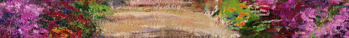 Um caminho no jardim de Monet, Giverny, 1902 (Claude Monet), Detail: Sonniger Gartenweg