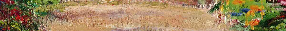 Um caminho no jardim de Monet, Giverny, 1902 (Claude Monet), Detail: Sonniger Gartenweg