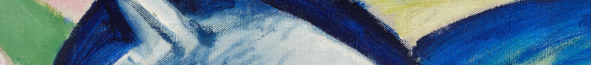 Cavalo azul I (Franz Marc), Detail: Dunkelblaue Mähne