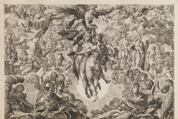 Ubekendt efter Jan Muller; H. Goltzius; Ae. Sadeler og Lucas Kilian efter Bartholomeus Spranger