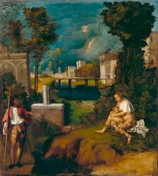 A Tempestade, c.1508 (óleo sobre tela)