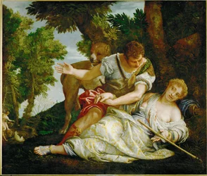 Morte de Procris (óleo sobre tela)