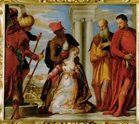 "Martírio de Santa Justina", cerca de 1560 (pintura sobre tela)