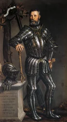 Retrato de Pase Guarienti de Paolo Caliari conhecido como Veronese (1528-1588), óleo sobre tela