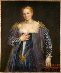 Retrato de uma mulher, chamada "La bella Nani" ...