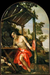 São Jerónimo penitente (pintura sobre tela)