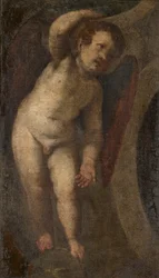 A Standing Putto, c.1548-88 (óleo sobre tela)