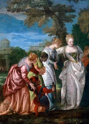 Mose resgatada da água por Paolo Veronese (1528-1588)