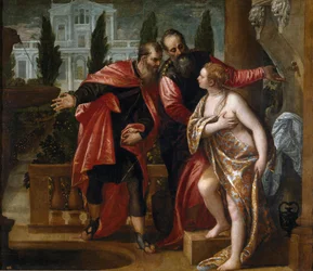 Suzanne et les vieillards - Susannah and the Elders - Veronese, Paolo (1528-1588) - c. 1580 - Óleo sobre tela - 151x177 - Museo del Prado, Madrid